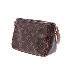 Louis Vuitton Shoulder Leather Bag Cite Viva Monogram Brown